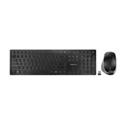 Myszki - CHERRY DW 9500 SLIM klawiatura Dołączona myszka Uniwersalne RF Wireless + Bluetooth QWERTY Angielski Czarny, Szary - miniaturka - grafika 1