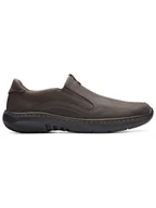 Półbuty męskie - Clarks Skórzane slippersy "ClarksPro Step" w kolorze beżowo-szarym - miniaturka - grafika 1