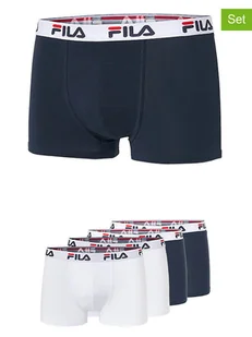 Fila Bokserki (4 pary) w kolorze granatowym i białym - Majtki dla dzieci Fila Bokserki (4 pary) w kolorze granatowym i białym - Majtki dla dzieci - miniaturka - grafika 1