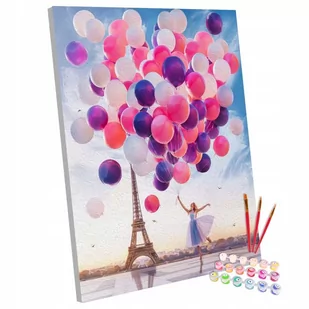 Zestaw do malowania po numerach, 50x65 cm, Taniec z Balonami - Malowanie po numerach - miniaturka - grafika 1