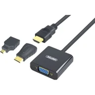 Adaptery i przejściówki - Unitek Konwerter mini/micro HDMI na VGA + audio, Y-6355 Y-6355 - miniaturka - grafika 1