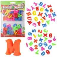 Tablice dla dzieci - Litery i Cyfry Magnetyczne 52 elementów - miniaturka - grafika 1