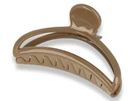 Ozdoby do włosów - Orientana, Klamra spinka do włosów podwójna brązowa flex - miniaturka - grafika 1