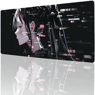 Podkładki pod mysz - PODKŁADKA POD KLAWIATURĘ Glitched Yuki 90x40 TILT Wytrzymała XXL - miniaturka - grafika 1