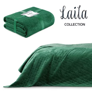 Narzuta velvetowa AMELIAHOME Laila, zielony, 240x260 cm - Narzuty - miniaturka - grafika 1
