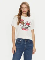 Koszulki i topy damskie - ONLY T-Shirt Rosie 15332339 Biały Regular Fit - miniaturka - grafika 1