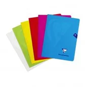 Zeszyty szkolne - Clairefontaine Zeszyt mimesys, w okładce z pp, 17x22 cm, w kratkę, 48 kartek, mix kolorów - miniaturka - grafika 1