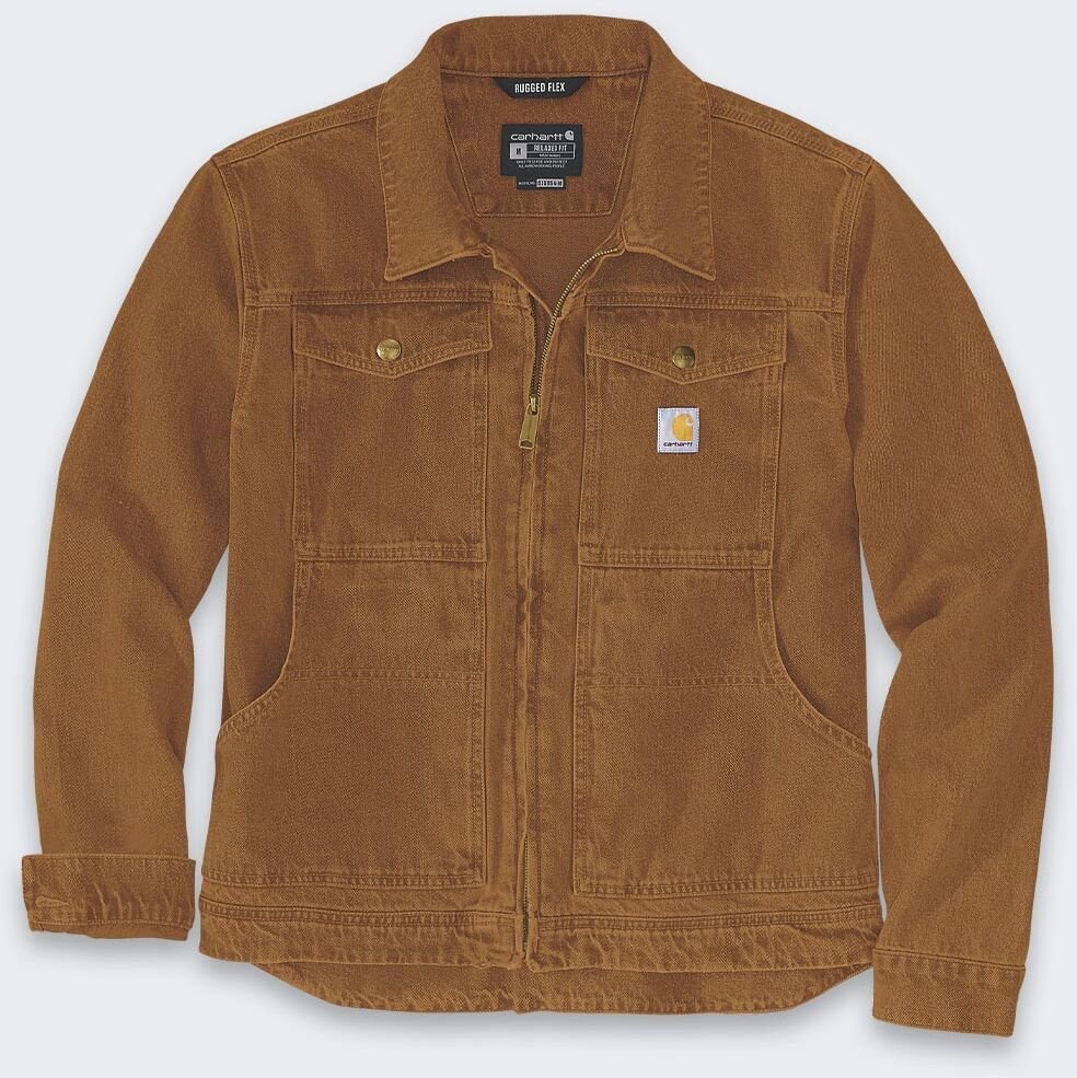 Kurtka męska Carhartt Kurtka Carhartt Rugged Flex Duck Berwick Brown