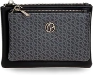 Portfele - PEPE JEANS PORTFEL DAMSKI CZARNY NA ZAMEK AWG - miniaturka - grafika 1