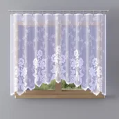 Firany - Firanka gotowa żakardowa Willow A151 300x160 cm biała - 160 cm 300 cm - miniaturka - grafika 1