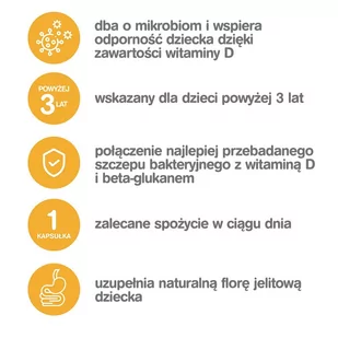 USP ZDROWIE SP. Z O.O USP ZDROWIE SP Z O.O Estabiom Junior W trosce o zdrowie i odporność Twojego dziecka 2 x 20 kapsułek - Witaminy i minerały - miniaturka - grafika 4