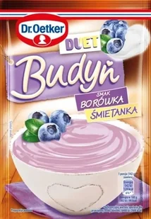 Dr. Oetker Budyń Duet smak Borówka - Śmietanka 40g - Budyń - miniaturka - grafika 1
