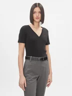 Koszulki i topy damskie - Tommy Hilfiger T-Shirt New Cody WW0WW40584 Czarny Slim Fit - miniaturka - grafika 1