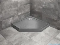 Brodziki prysznicowe - Radaway Doros Pt Compact Stone brodzik pięciokątny 80x80x11,5cm antracyt SDRPT8080-05-64S - miniaturka - grafika 1