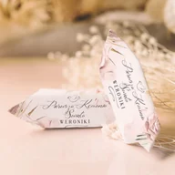 Cukierki - KRÓWKI personalizowane dla gości I Komunia Święta Natural 12szt - miniaturka - grafika 1