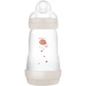 Butelki dla niemowląt - MAM Perfect Star Anti-colic Bottle butelka antykolkowa 2m+ Beige 260 ml - miniaturka - grafika 1