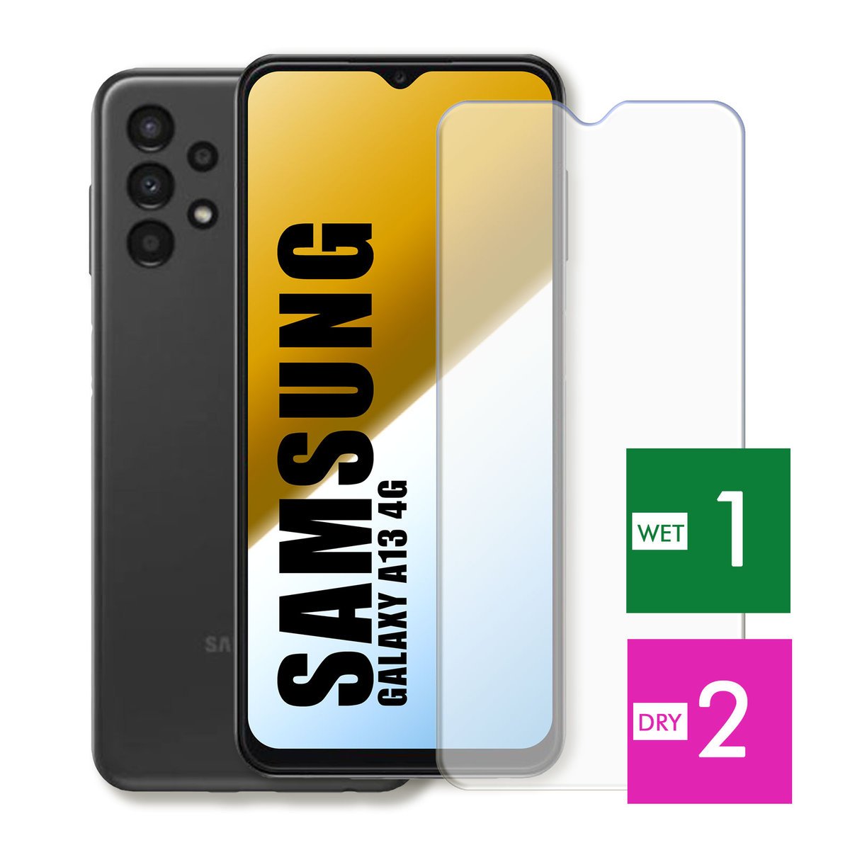 WZMOCNIONE SZKŁO DO SAMSUNG GALAXY A13 4G SZYBKA HARTOWANE 9H JAKOŚĆ