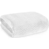 Narzuty - Narzuta 220 x 240 Euro Welurowa wz. Sofia Biel2 - miniaturka - grafika 1