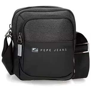 Pepe Jeans Męski sweter z kapturem Jarvis, czarny, 15x19.5x6 cms, torba na ramię - Torebki damskie - miniaturka - grafika 1