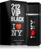 Wody i perfumy męskie - Carolina Herrera, 212 VIP Black I love New York, Woda perfumowana, 100ml - miniaturka - grafika 1