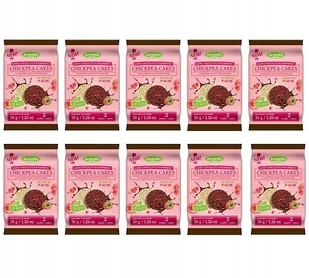 WAFLE Z CIECIERZYCY W CZEKOLADZIE Z MALINĄ 10 SZTUK x 36G VEGE LESTELLO - Pieczywo chrupkie - miniaturka - grafika 1