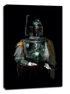 Star Wars Gwiezdne Wojny Boba Fett - obraz na płótnie Wymiar do wyboru: 30x40 cm - Obrazy i zdjęcia na płótnie - miniaturka - grafika 1