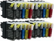 Tusze oryginalne - Tusz Brother 20x Tusz Do Brother LC-980 LC-1100 24/12ml CMYK - miniaturka - grafika 1