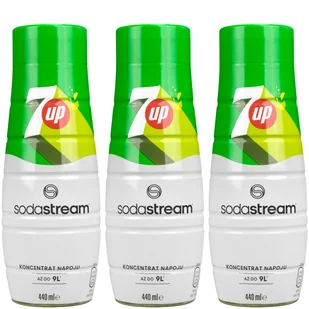 3x SYROP SODASTREAM 7UP DO WODY GAZOWANEJ SATURATORA SOK KONCENTRAT - Syropy i koncentraty owocowe - miniaturka - grafika 1