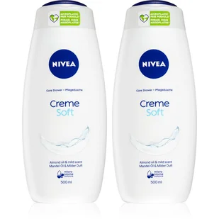 Nivea Creme Soft żel pod prysznic 2 x 500 ml - Kosmetyki do kąpieli - miniaturka - grafika 1
