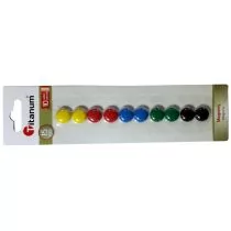 Titanum Magnesy do tablic 15 mm 10 sztuk Kolory gładkie - Magnesy - miniaturka - grafika 1