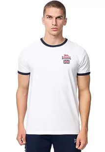 Lonsdale Cashendun t-shirt męski, biały/granatowy/czerwony, S, 117451 - Koszulki męskie - miniaturka - grafika 1