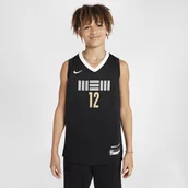 Swetry męskie - Koszulka dla dużych dzieci Nike Dri-FIT NBA Swingman Ja Morant Memphis Grizzlies City Edition 2023/24 - Czerń - miniaturka - grafika 1