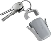 Powerbanki - Powerbank Rolling Square Powerbank Rolling Square TAU2 2000 mAh do Kluczy ze Złączami USB-C/ Lightning/ Micro-USB szary - Gwarancja bezpieczeństwa. Proste raty. Bezpłatna wysyłka od 170 zł. - miniaturka - grafika 1