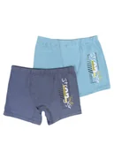 Majtki dla dzieci - Bokserki chłopięce majtki dziecięce bawełniane napisy 2PAK 146-152 MYWAY - inna (Inny) - miniaturka - grafika 1
