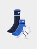 Skarpetki dla dzieci - 4F Skarpetki casual (3-pack) dziecięce - multikolor 32-34 - miniaturka - grafika 1