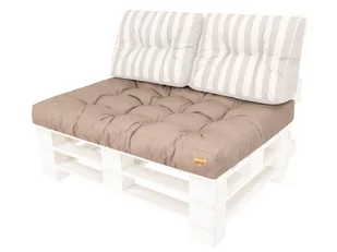 Poduszka siedzisko na meble z palet, Leo, Beż, 120x80 cm - Poduszki ogrodowe - miniaturka - grafika 1