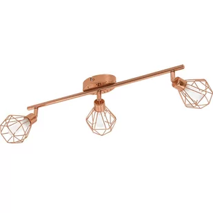 Eglo Plafon LAMPA sufitowa ZAPATA 95547 druciana OPRAWA ścienna KINKIET regulowany LED 7,5W listwa miedziana - Lampy sufitowe - miniaturka - grafika 3