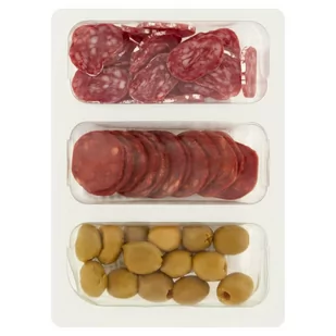 Tapas Longaniza Chorizo Oliwki 120 g (3 x 40 g) - Kiełbasa i wędliny - miniaturka - grafika 1