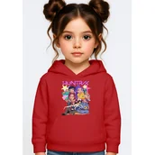Bluzy dla dziewczynek - BLUZA DZIECIĘCA KPOP DEMON HUNTERS HUNTRIX 122-128 Z KAPTUREM BAWEŁNIANA - miniaturka - grafika 1