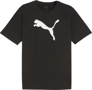 Koszulka męska Puma Team Rise Logo Jersey Cotton czarna 658705 03 S - Koszulki męskie - miniaturka - grafika 1