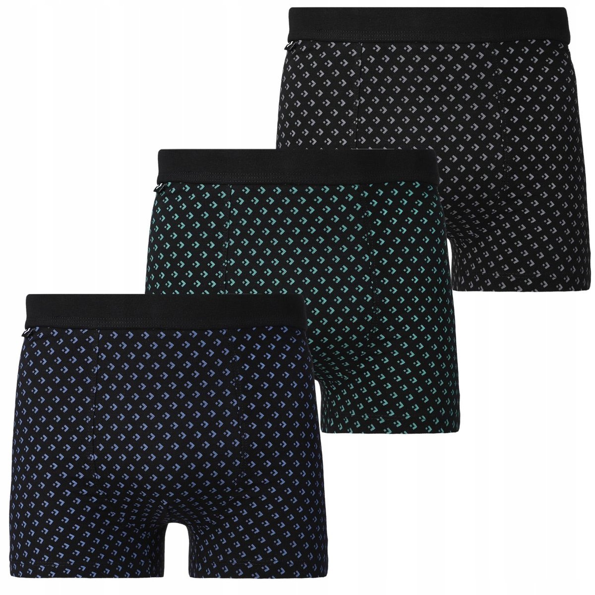 3X Bokserki Majtki Męskie Bawełniane Zestaw Premium Eleganckie Moraj M