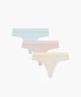 Majtki damskie - FIGI ATLANTIC 3CLP-013 WL25 (kolor beżowy-waniliowy-niebieski j., rozmiar S) - miniaturka - grafika 1