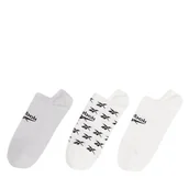 Skarpetki damskie - Zestaw 3 par niskich skarpet unisex Reebok CL FO Invisible Sock GG6678 Biały - miniaturka - grafika 1