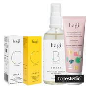 Kosmetyki do kąpieli - Hagi Illuminating Box ZESTAW Serum z Witaminą C 30 ml + Krem rozświetlająco - liftingujący 50 ml + Esencja-Tonik 100 m + Mini żel pod prysznic gratis - miniaturka - grafika 1