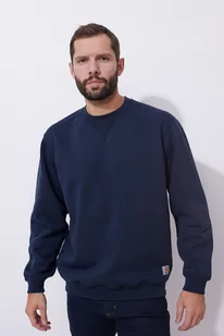 Bluza męska Carhartt Midweight Crewneck 412 New Navy - Bluzy sportowe męskie - miniaturka - grafika 1