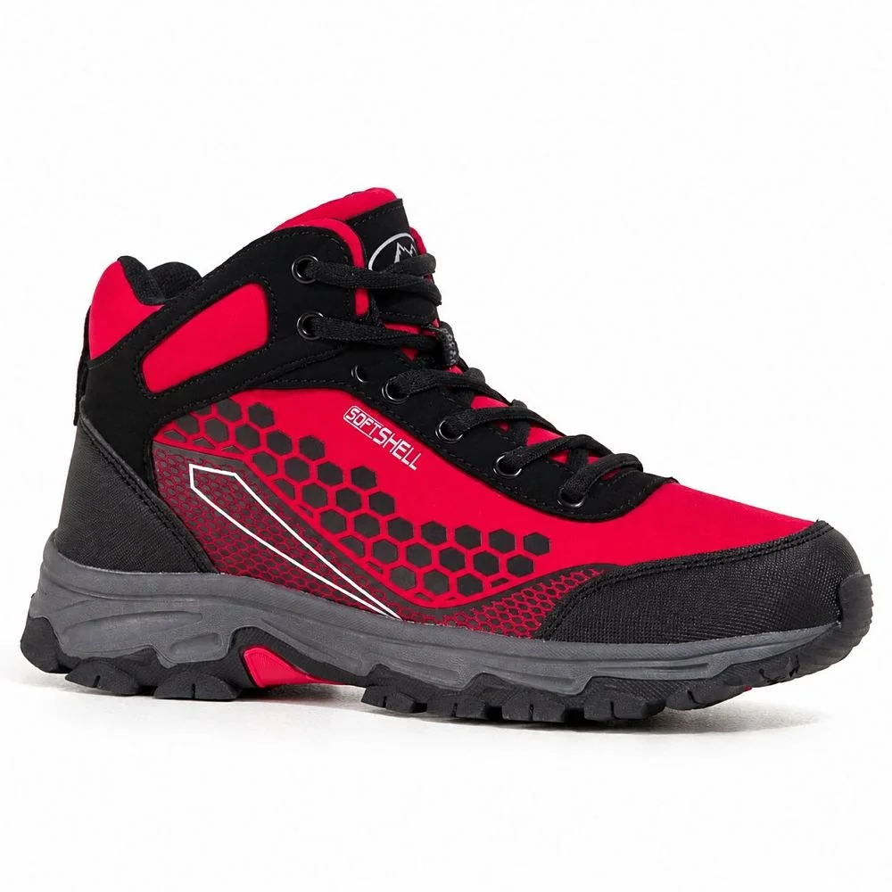 Buty trekkingowe damskie, buty outdoor, buty turystyczne, buty sportowe, kolor czerwony, model Trydent, rozmiar 38