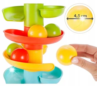 TOR KULKOWY ZJEŻDŻALNIA PIŁECZEK GRYZAK SŁONIK GRZECHOTKI prezent NA ROCZEK - Gryzaki dla dzieci TOR KULKOWY ZJEŻDŻALNIA PIŁECZEK GRYZAK SŁONIK GRZECHOTKI prezent NA ROCZEK - Gryzaki dla dzieci - miniaturka - grafika 1