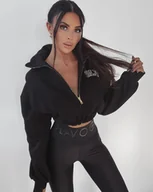 Bluzy damskie - Bluza damska OLAVOGA BIG ZIPPER czerń S - Olavoga - miniaturka - grafika 1