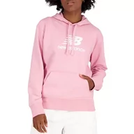 Bluzy sportowe damskie - Bluza New Balance WT31533HAO - różowa - miniaturka - grafika 1