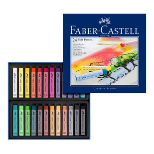 Faber-Castell Producent Pastele miękkie 24 szt 128324 - Kredki, ołówki, pastele i pisaki - miniaturka - grafika 2
